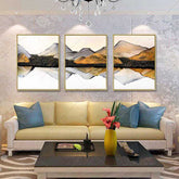 Painting by Numbers Triptych Reflection